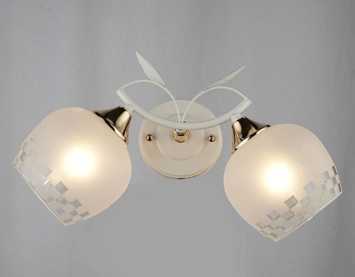 Бра двухрожковое Мелодия Света  Е27 Белый золото картинка 